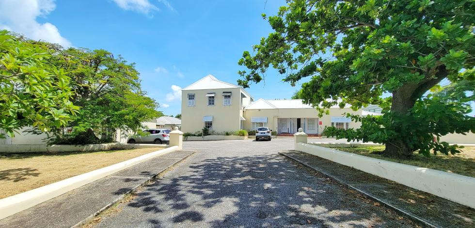 Brigade House Hastings Barbados For Sale Front Driveway and Parking
