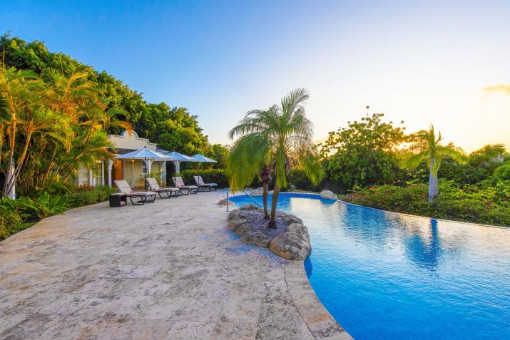 Blue Water Sugar Hill Barbados For Sale Pool and Garden View