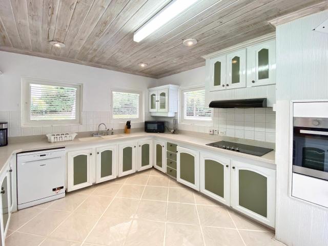 Banff Springs Sandy Lane Barbados Kitchen with Oven, Range and Vent Hood