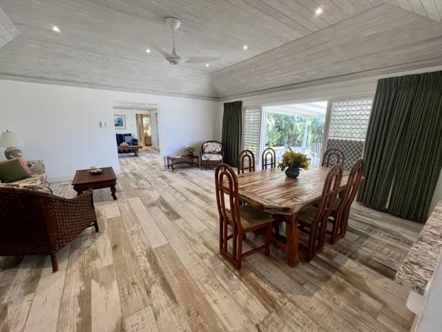 Paradise Point Oceanfront Home For Sale In Barbados Dining Area
