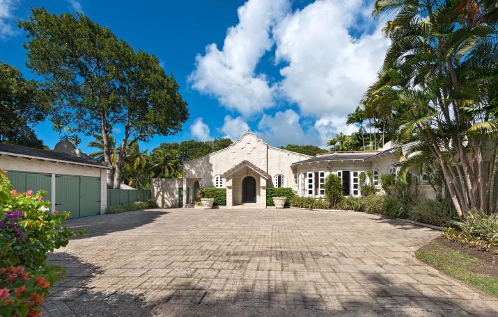 For Sale Grendon House Sandy Lane Barbados For Sale Front Entrance
