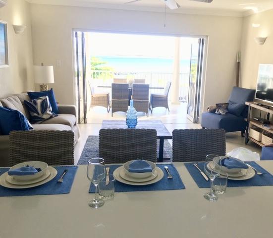 Lighthouse Bay 101 For Sale Oistins Bay Barbados Kitchen View to Patio