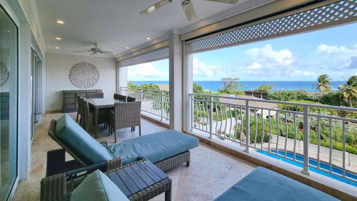 The Crane Residences Barbados Unit 5224 For Sale Oceanview Patio and Gardens