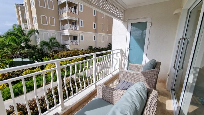 The Crane Residences Barbados Unit 5224 For Sale Master Bedroom Patio with Garden View