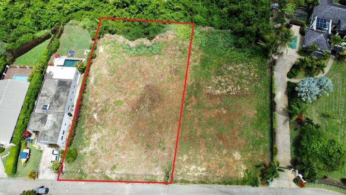 St. Silas Lot 113 Land For Sale In Barbados Aerial With Outline