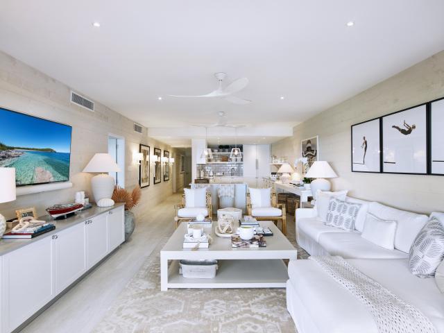 Coral Cove 9 'Beach' Barbados For Sale Living Room Inward