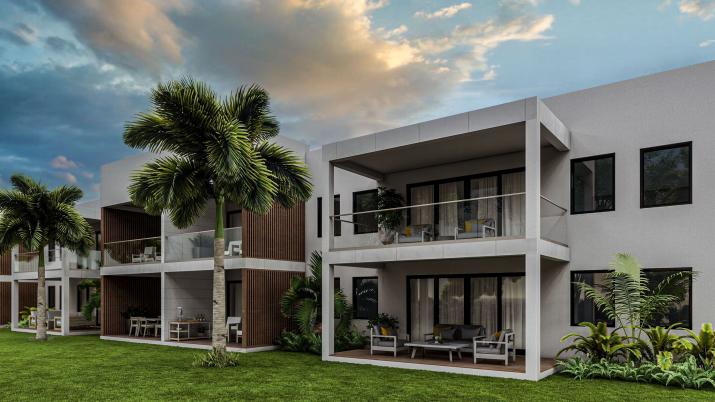 Alora Two Bedroom Condo For Sale In Lower Carlton Barbados Garden View Of Building