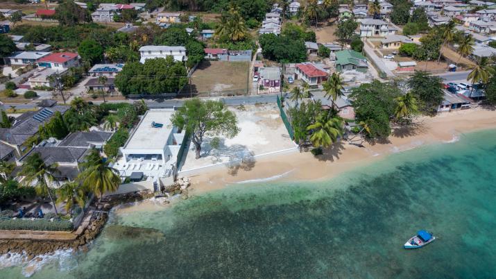 Bend Land Beachfront Land For Sale Barbados Aerial 1