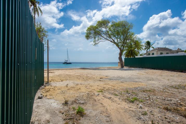 Bend Land Beachfront Land For Sale Barbados Lot View Towards Sea