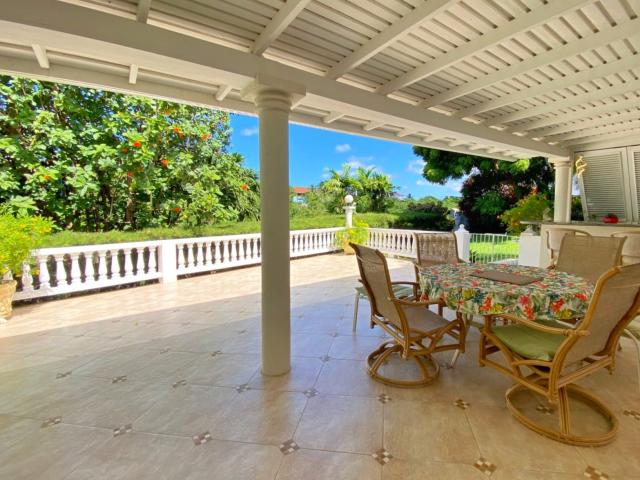 Bella Vista Upton Barbados For Sale Covered Patio with Seating