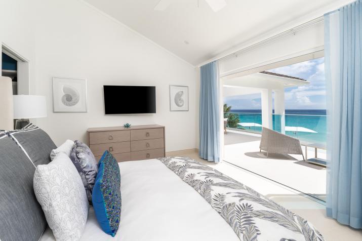 Blue Oyster Villa Barbados For Sale Bedroom 2 With Ocean View Patio