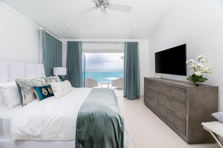 Blue Oyster Villa Barbados For Sale Bedroom 3 With Ocean View Patio