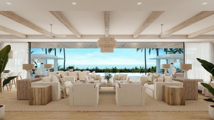 Carlton Villa Barbados For Sale Living Room View Of Ocean