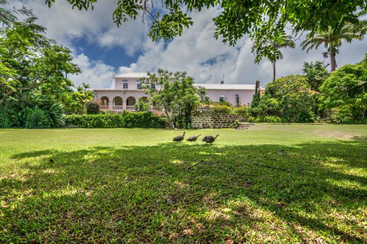 Clifton Hall Barbados For Sale Gardens and View of Home
