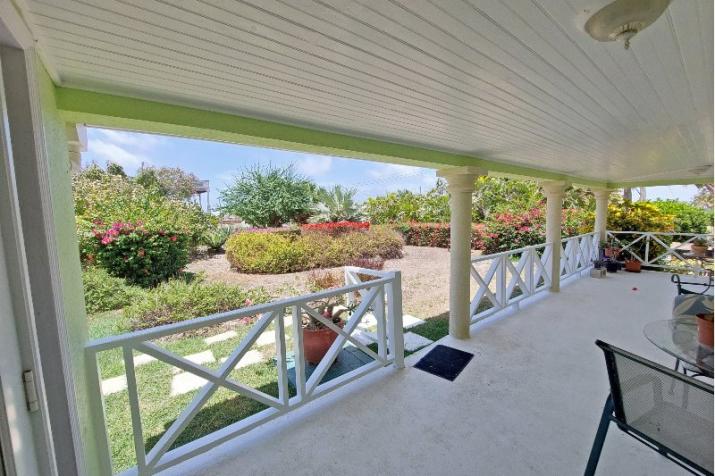 For Sale The Abbey St. Philip Barbados Covered Patio With Garden View
