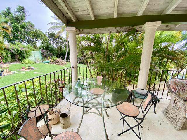 Westmoreland #3 Windrush Barbados For Sale Breakfast Patio with Garden View