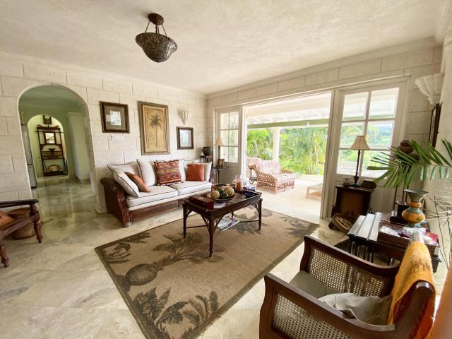 Westmoreland #3 Windrush Barbados For Sale Sitting Room with Patio