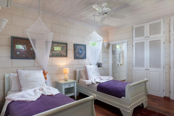Villa Irene 4 Bedroom Home For Sale In Barbados Bedroom 3 With Two Twin Beds