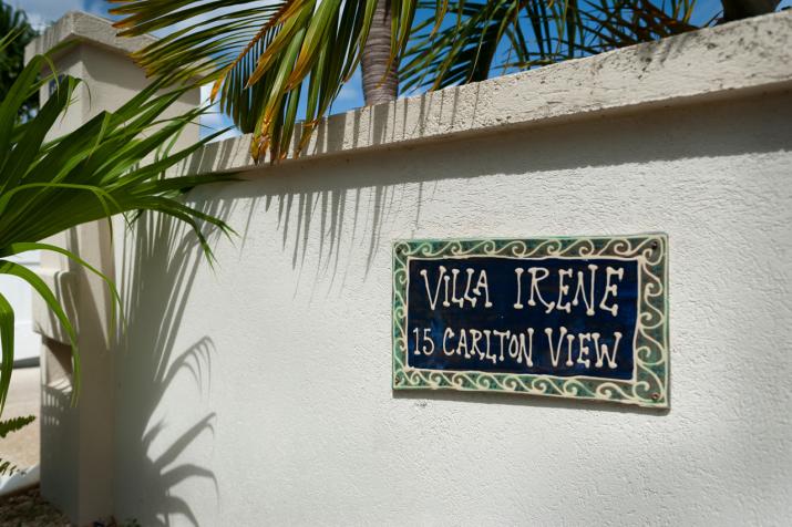 Villa Irene 4 Bedroom Home For Sale In Barbados Property Name on Wall