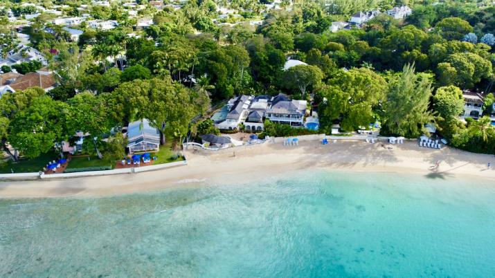 Mon Caprice Sandy Lane Barbados For Sale Beach Aerial
