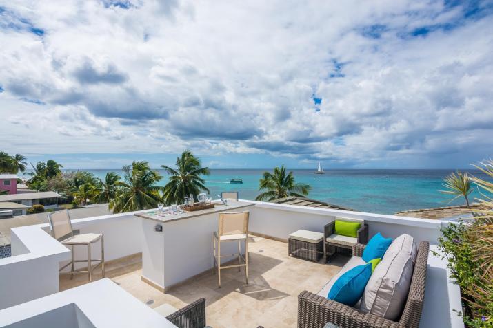 Nirvana Barbados Beachfront For Sale Roof Terrace