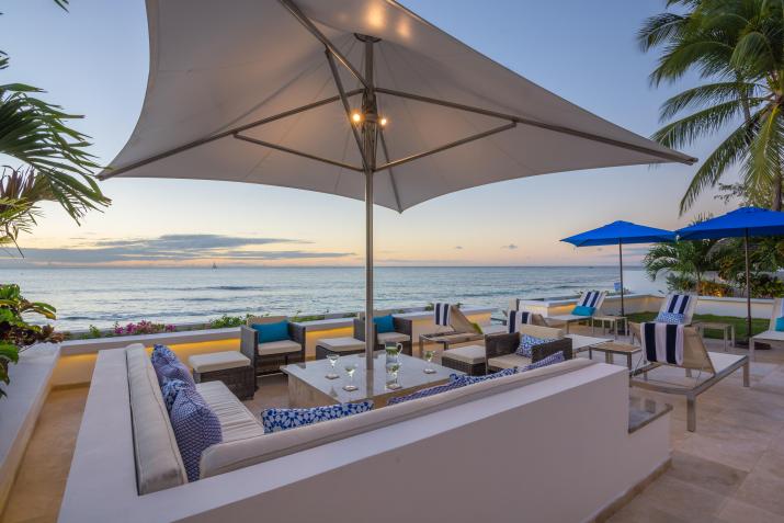 Nirvana Barbados Beachfront For Sale Sitting Area