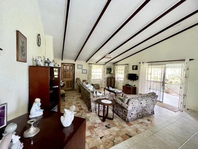Prospect Farms 4 Bedroom Home For Sale In Barbados Living Room Patio View