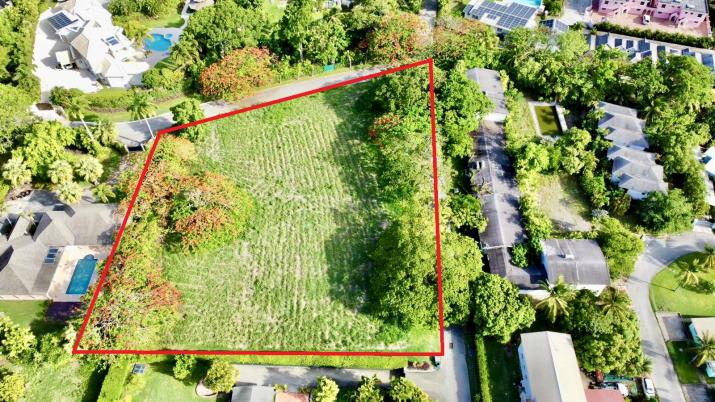 Lot 161 Harbin Alleyne Road Land For Sale In Barbados Aerial Shot with Outline