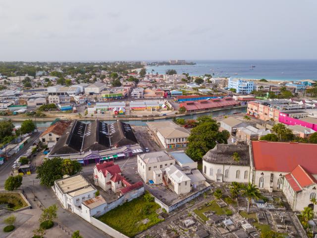 Douglaston Bridgetown Barbados For Sale Aerial View To Carlisle Bay