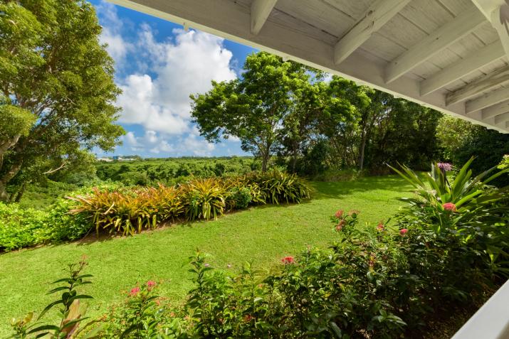 Vuemont Barbados 3 Bedroom Home For Sale View of Gardens from Patio
