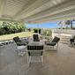Paradise Point Oceanfront Home For Sale In Barbados Covered Patio with Seating