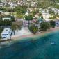 Bend Land Beachfront Land For Sale Barbados Aerial From Ocean