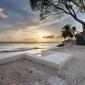 Bend Land Beachfront Land For Sale Barbados Sunset View Over Ocean