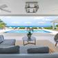 Blue Oyster Villa Barbados For Sale Covered Patio and Lounge Area