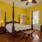 Clifton Hall Barbados For Sale Bedroom 2 Four Poster Bed Yellow Walls