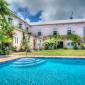 Clifton Hall Barbados For Sale Pool to House View