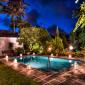 Clifton Hall Barbados For Sale Night Shot of Pool and House
