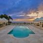 For Sale The Ridge Estate Barbados Pool Deck and Ocean View at Dusk